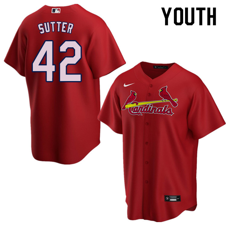 Nike Youth #42 Bruce Sutter St.Louis Cardinals Baseball Jerseys Sale-Red